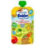 Пюре, Черноголовка 110 г Бэйби с 6 мес фруктовый салатик + мультизлак