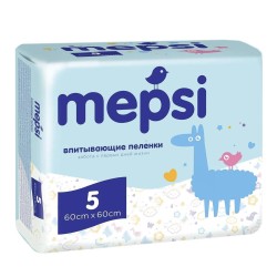 Пеленки впитывающие детские, Mepsi (Мепси) р. 60смх60см №5