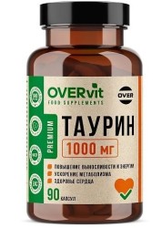 Таурин OVERvit БАД 90 шт. капс.