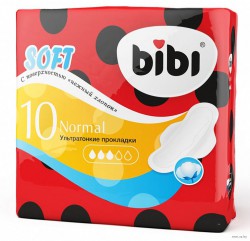 Прокладки женские Bibi нормал софт ультратонкие 10 шт.