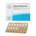 Цикло-прогинова, таблетки покрытые оболочкой 0.5 мг+2 мг и 2 мг 21 шт