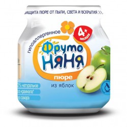 Пюре Фрутоняня яблоко натуральное 90 г